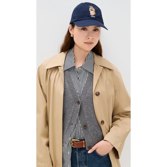 Polo Ralph Lauren Classic Twill Novelty Bear Sport Cap in Newport Navy One Size - Picture 4 of 12